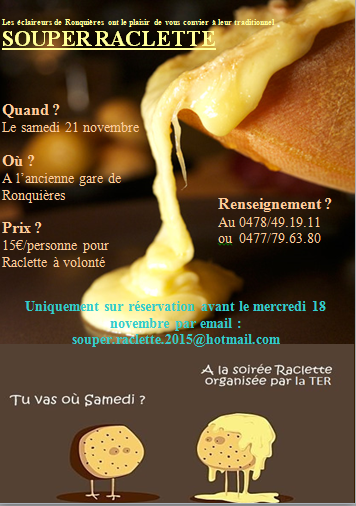 photo affiche souper raclette